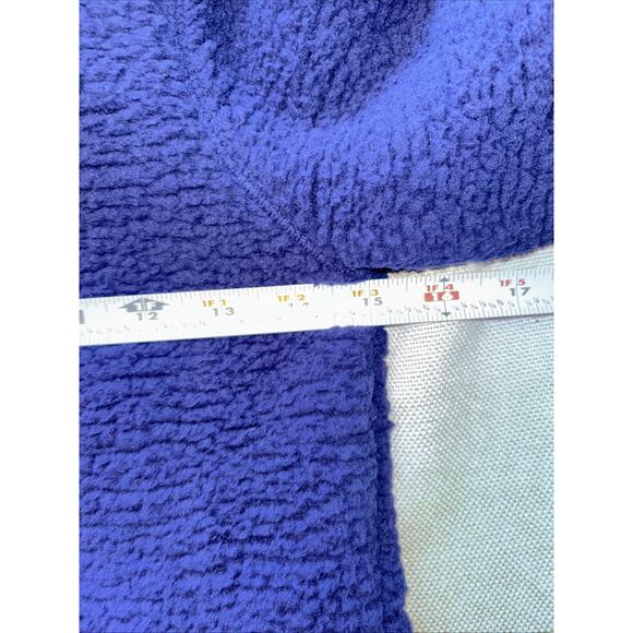 Lands' End Sherpa Pullover Hoodie Kids Size Sm 6-7 Deep Sea Navy Blue NWT - Picture 4 of 4